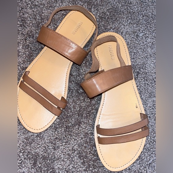 Brown Leather Sandals - Picture 1 of 1